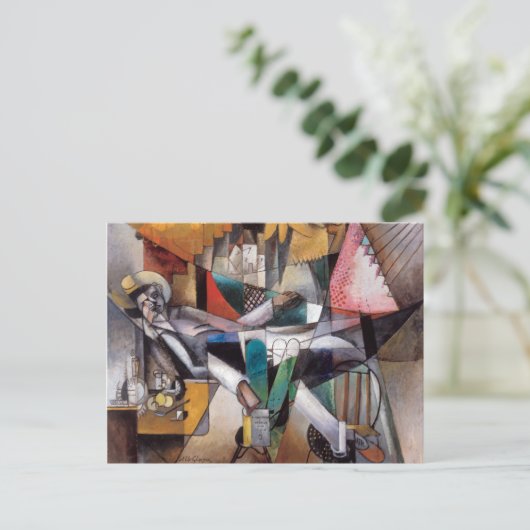 Man in een Hammock | Albert Gleizes | Briefkaart (Staand voorkant)