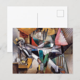Man in een hangmat Albert Gleizes Briefkaart