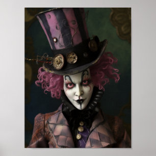 Man in een slokdarm poster