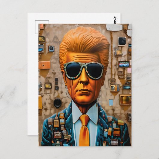 Man in een vervallen samenleving briefkaart (Voorkant / Achterkant)