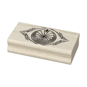 MAN IN HET DOOLHOF - tribaal tattoo lijst I Rubberstempel