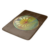 MAN IN HET GROOTSTE landschap Badmat (Gekanteld)