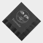  man in het maangezicht folie servetten (Rechts)