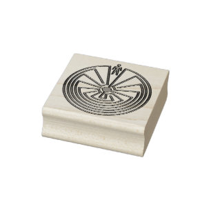 MAN IN HET MASISgoud + uw achtergrond Rubberstempel