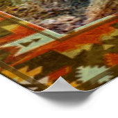 MAN IN HET MASISlandschap + uw achtergrond Poster (Hoek)