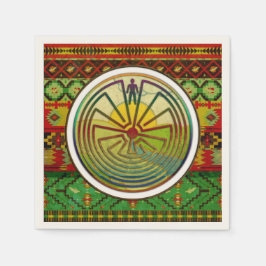 MAN IN HET MASISlandschap + uw achtergrond Servetten