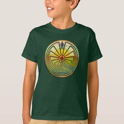 MAN IN HET MASISlandschap + uw achtergrond T-shirt (Voorkant)