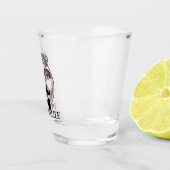 man in Moon Bartender Mustache Bow stropdas Shot Glas (Rechts)