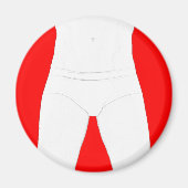 Man in ondergoed magneet (Voorkant)