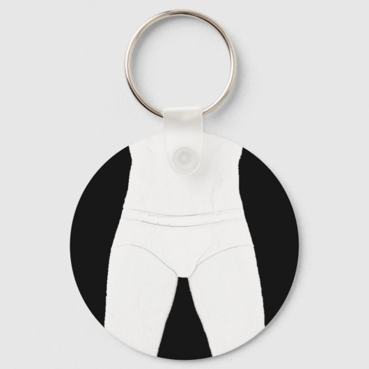 Man in ondergoed Sleutelhanger (Voorkant)