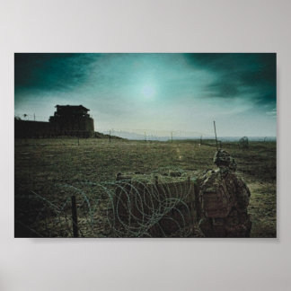 Man in oorlog poster