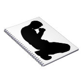 MAN IN PRAYER NOTITIEBOEK (Rechterzijde)