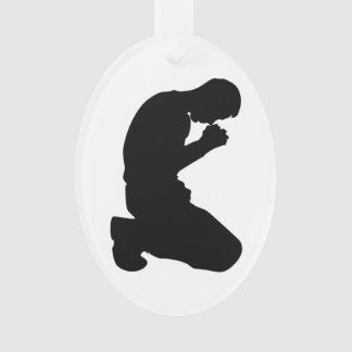 MAN IN PRAYER ORNAMENT