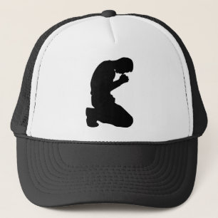 MAN IN PRAYER TRUCKER PET