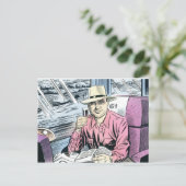 Man in stoel 61 briefkaarten... briefkaart (Staand voorkant)