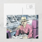 Man in stoel 61 briefkaarten... briefkaart (Voorkant / Achterkant)