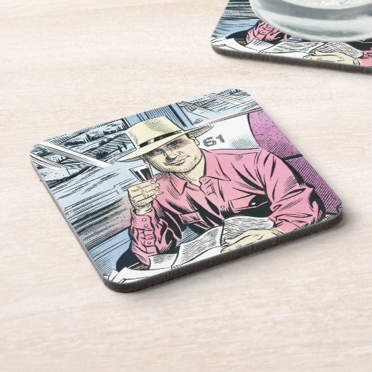 Man in stoel 61 onderzetter ingesteld (Linkerzijde)