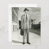 Man in Suit Briefkaart (Voorkant / Achterkant)