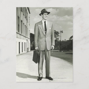 Man in Suit Briefkaart