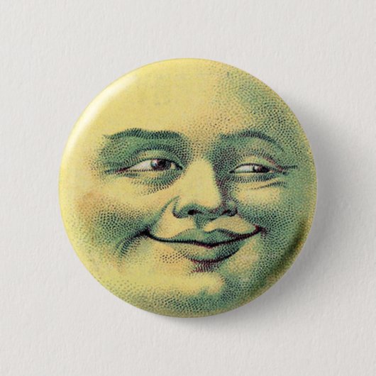 Man-in-the-Moon Ronde Button 5,7 Cm (Voorkant)