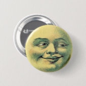 Man-in-the-Moon Ronde Button 5,7 Cm (Voorkant /achterkant)