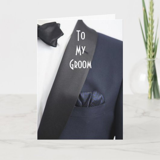 MAN IN TUX "AAN MIJN GROEP OP ONZE DAG" KAART (Voorkant)