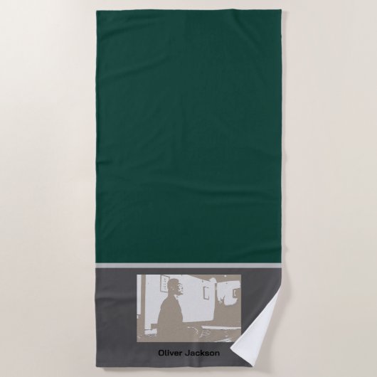 Man in Yoga pose Strandlaken (Voorkant)