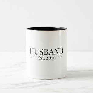 Man ingesteld 2026 tweekleurige koffiemok