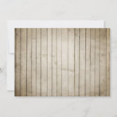 Man Invitation d'anniversaire Chalkboard Rustique  (Dos)
