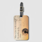 Man is Free Voltaire Quote Bagagelabel (Voorkant (verticaal))