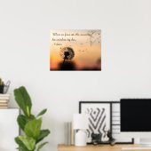 Man is gratis Voltaire Quote Poster (Thuiskantoor)