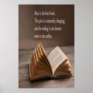 Man is het beste poster voor boeken