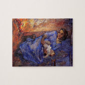 Man is in Zee door Vincent van Gogh Legpuzzel (Horizontaal)