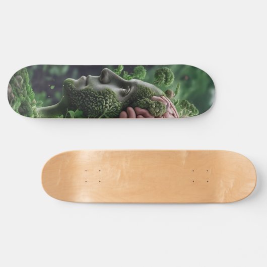 Man is Natuur - Humanity Environment Organic Skateboard (Horizontaal)