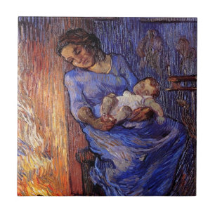 Man is op zee door Vincent van Gogh Tegeltje