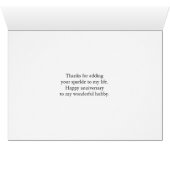 Man Jubileum Liefde Eekhoorn Sparkler (Binenzijde Horizontaal (Onderkant))