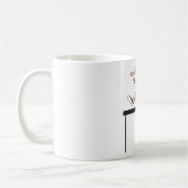 Man Jumping Hurdles Athletics Coffee Mok (Links)