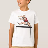 Man Jumping Hurdles T-shirt (Voorkant)