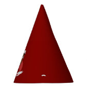 Man kerstcartoon glimlachen feesthoedjes (Rechts)