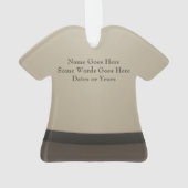 Man kerstfeestdag voor speciale pakketbezorging ornament (achterkant)