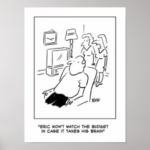 Man kijkt niet naar het budget op tv poster