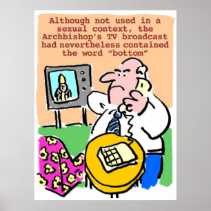 Man klaagt per telefoon over tv-uitzending poster