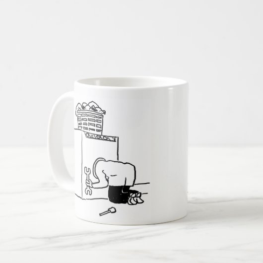 Man Koffie-Mok wasmachine repareren Koffiemok (Voorkant links)