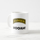 man koffie van het leger, Ranger Hooah! Koffiemok (Voorkant links)