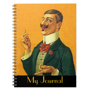 Man Laptop Journal Sharp Dapper Snapper Notitieboek