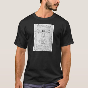Man Leondardo Da Vinci Proportie T-shirt