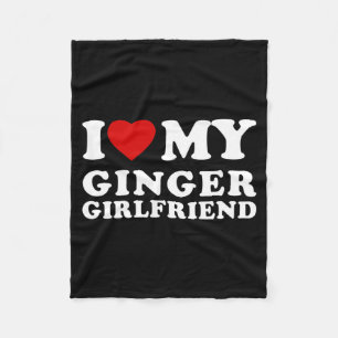 Man Liefde Gember Vriendin Liefde Gember Vriendin Fleece Deken