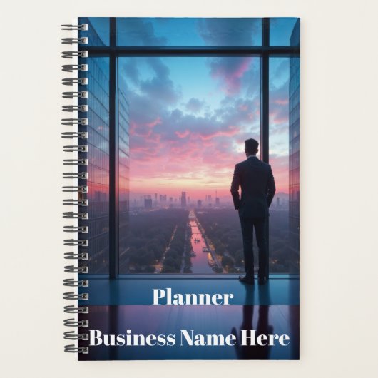 Man Looking Out Window Text Scheduling Projects 2 Planner (Voorkant)