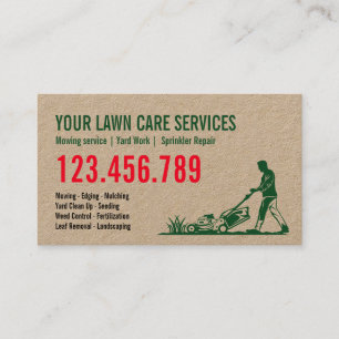 Man maaien gras garen zorg tuinieren landschap visitekaartje