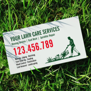 Man maaien gras garen zorg tuinieren landschap visitekaartje